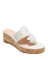 JACK ROGERS WOMEN'S JACKS THONG TOE WEDGE PLATFORM SANDALS