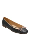 Jack Rogers Kenlyn Basket Weave Rattan Ballet Flat In Black