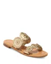 Jack Rogers Women's Lauren Ii Slide Sandals In Silver