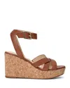 Jack Rogers Pippa Platform Wedge Sandal In Cognac