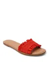 Jack Rogers Women's Rozette Ruffle Slides In Multi