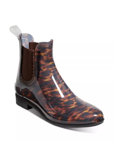 Jack Rogers Women's Sallie Rain Boots In Tortoise In Brown