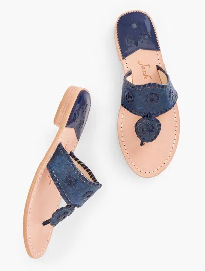 Jack Rogersâ® Jacks Cork Sandals - Midnight - 9m Talbots