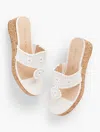 Jack Rogersâ® Jacks Cork Wedge Sandals - White - 11m Talbots