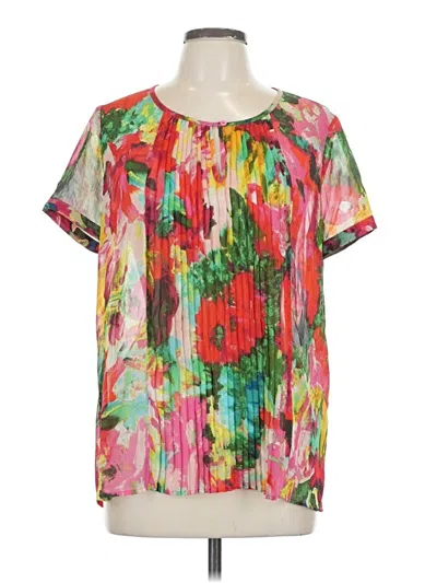 Pre-owned Jack Short Sleeve Blouse In Green