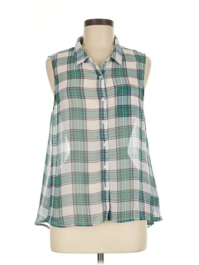 Pre-owned Jack Sleeveless Blouse In Green
