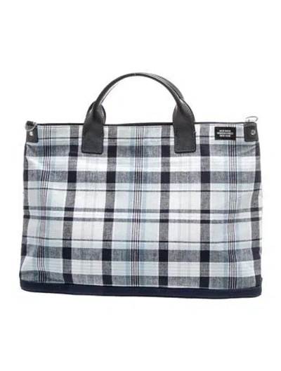Pre-owned Jack Spade Briefcase In Blue