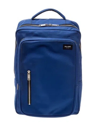 Pre-owned Jack Spade Canvas Backpack In Blue