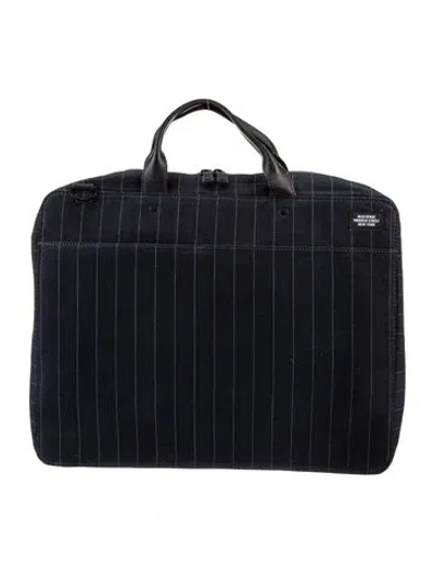 Pre-owned Jack Spade Canvas Briefcase In Blue