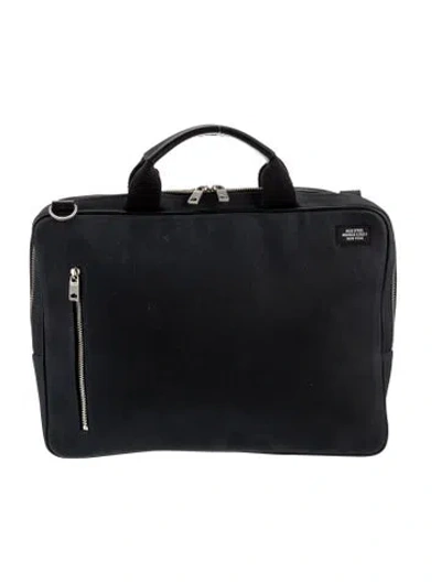 Pre-owned Jack Spade Canvas Messenger Bag In Black