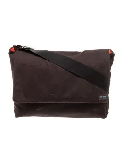 Pre-owned Jack Spade Canvas Messenger Bag In Brown
