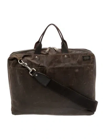 Pre-owned Jack Spade Canvas Top Handle Bag In Brown