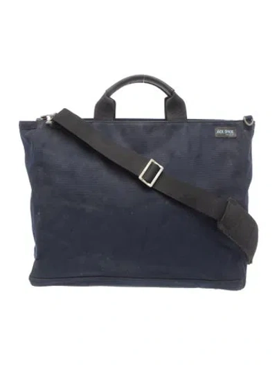 Pre-owned Jack Spade Canvas Tote In Blue