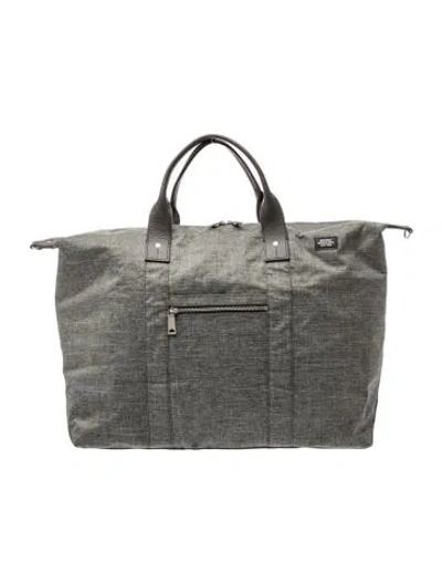 Pre-owned Jack Spade Canvas Weekender Bag In Brown/grey