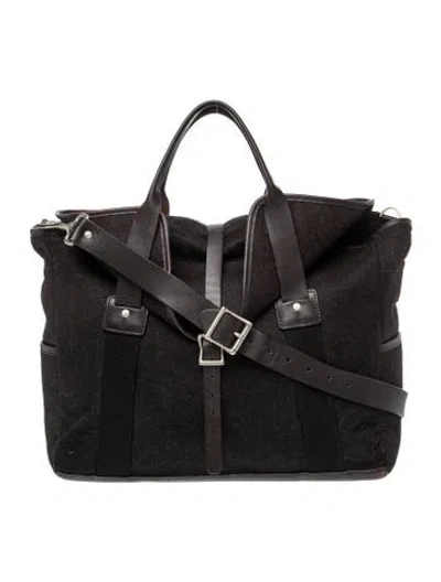Pre-owned Jack Spade Felt Messenger Bag In Black