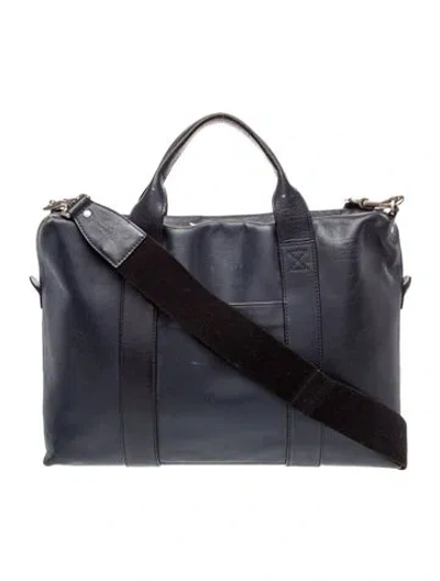 Pre-owned Jack Spade Leather Messenger Bag In Blue