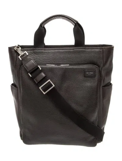 Pre-owned Jack Spade Leather Tote In Black