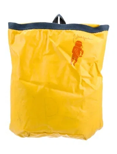 Pre-owned Jack Spade Nylon Backpack In Yellow