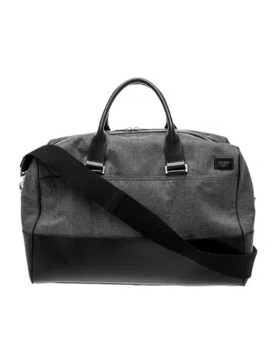 Pre-owned Jack Spade Nylon Weekender Bag In Gray