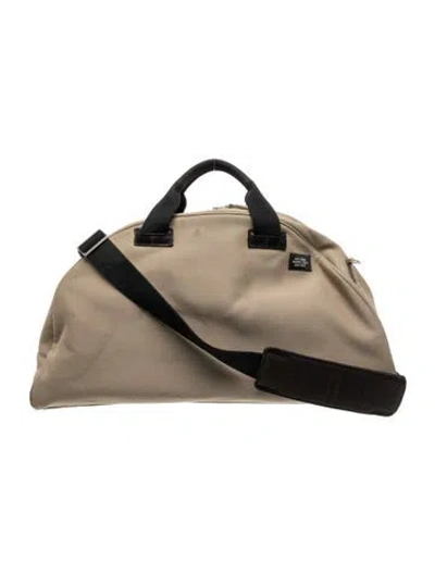 Pre-owned Jack Spade Nylon Weekender Bag In Neutral
