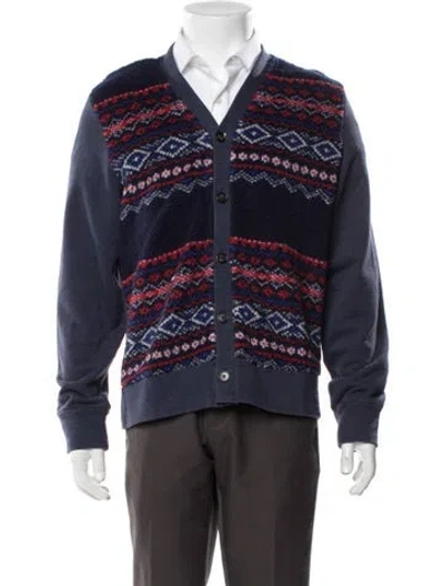 Pre-owned Jack Spade Patterned Jacket In Blue