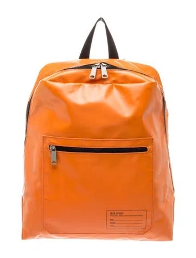 Pre-owned Jack Spade Pvc Backpack In Orange