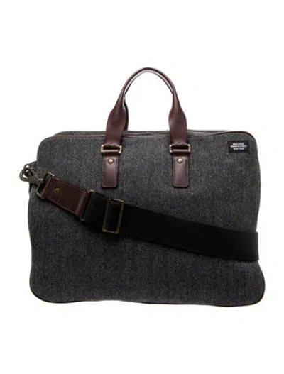 Pre-owned Jack Spade Wool Messenger Bag In Black