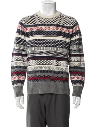 Pre-owned Jack Spade Wool Striped Pullover In Multi