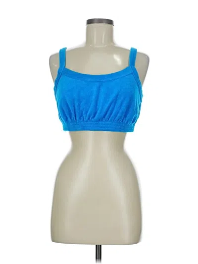 Pre-owned Jack Tank Top Blue Strapless Neckline Tops