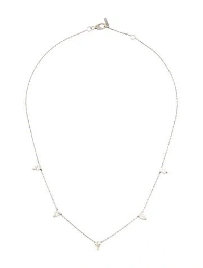 Pre-owned Jack Vartanian 18k 1.34ctw Diamond Drop Choker Necklace, 15.5" In Multi