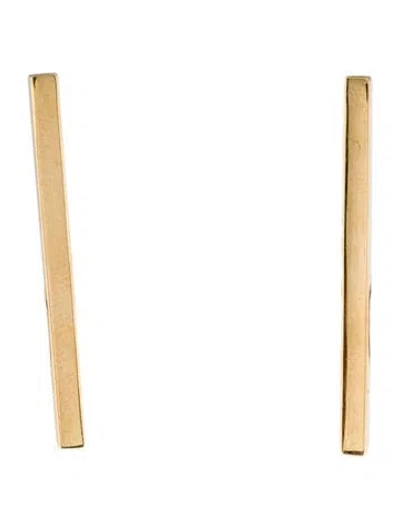 Pre-owned Jack Vartanian 18k 'line' Earrings In Multi