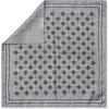 Jack Victor Anwoth Reversible Silk Pocket Square In Grey