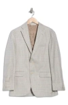 Jack Victor Austin Plaid Silk & Wool Sport Coat In Gray
