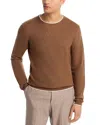 Jack Victor Belvedere Tipped Merino Wool Sweater In Brown