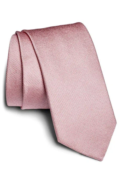 Jack Victor Bowman Solid Silk Blend Tie In Pink