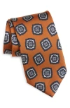 Jack Victor Charest Medallion Silk Tie In Pattern
