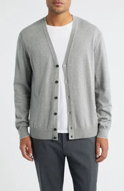 Jack Victor Charleston Cotton & Cashmere Cardigan In Animal Print