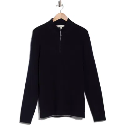 Jack Victor Christopher Quarter Zip Sweater In Blue