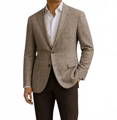 Jack Victor Classy Sport Coat In Brown In Gray