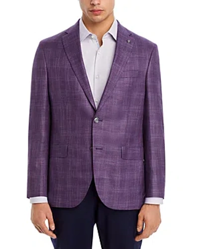 Jack Victor Conway Plaid Regular Fit Sport Coat In Berry