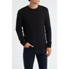 Jack Victor Crewneck Merino Wool Cable Sweater In Blue