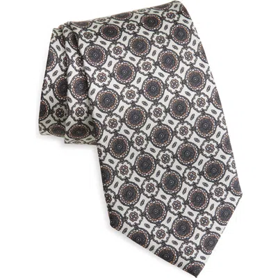Jack Victor Cromwell Medallion Print Silk Tie In Pattern
