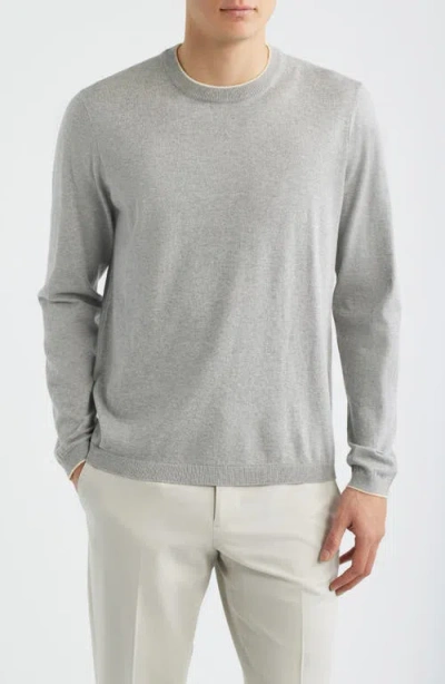 Jack Victor Dan Cotton Sweater In Gray