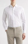 Jack Victor Danforth Long Sleeve Shirt In White