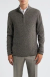 Jack Victor Daulac Quarter Zip Pullover In Gray