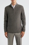 Jack Victor Daulac Quarter Zip Pullover In Gray