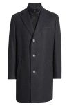 Jack Victor Delroy Wool Topcoat In Gray