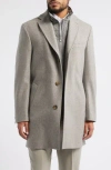 Jack Victor Delroy Wool Topcoat With Removable Bib