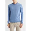 Jack Victor Drummond Tipped Combed Cotton Sweater In Blue