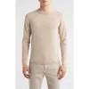 Jack Victor Drummond Tipped Combed Cotton Sweater In Gray